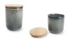 Voorraadpot set 2-delig Meridian groen/blauw