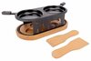 Raclette ovaal 2 personen met spatels Aspen 