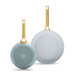 Koekenpannenset 2-delig 26-30 cm Greenpan Padova Smokey Blue Gold