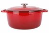 Braadpan gietijzer 28 cm rood Fontestic