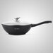 Wokpan marmeren coating 30 cm zwart