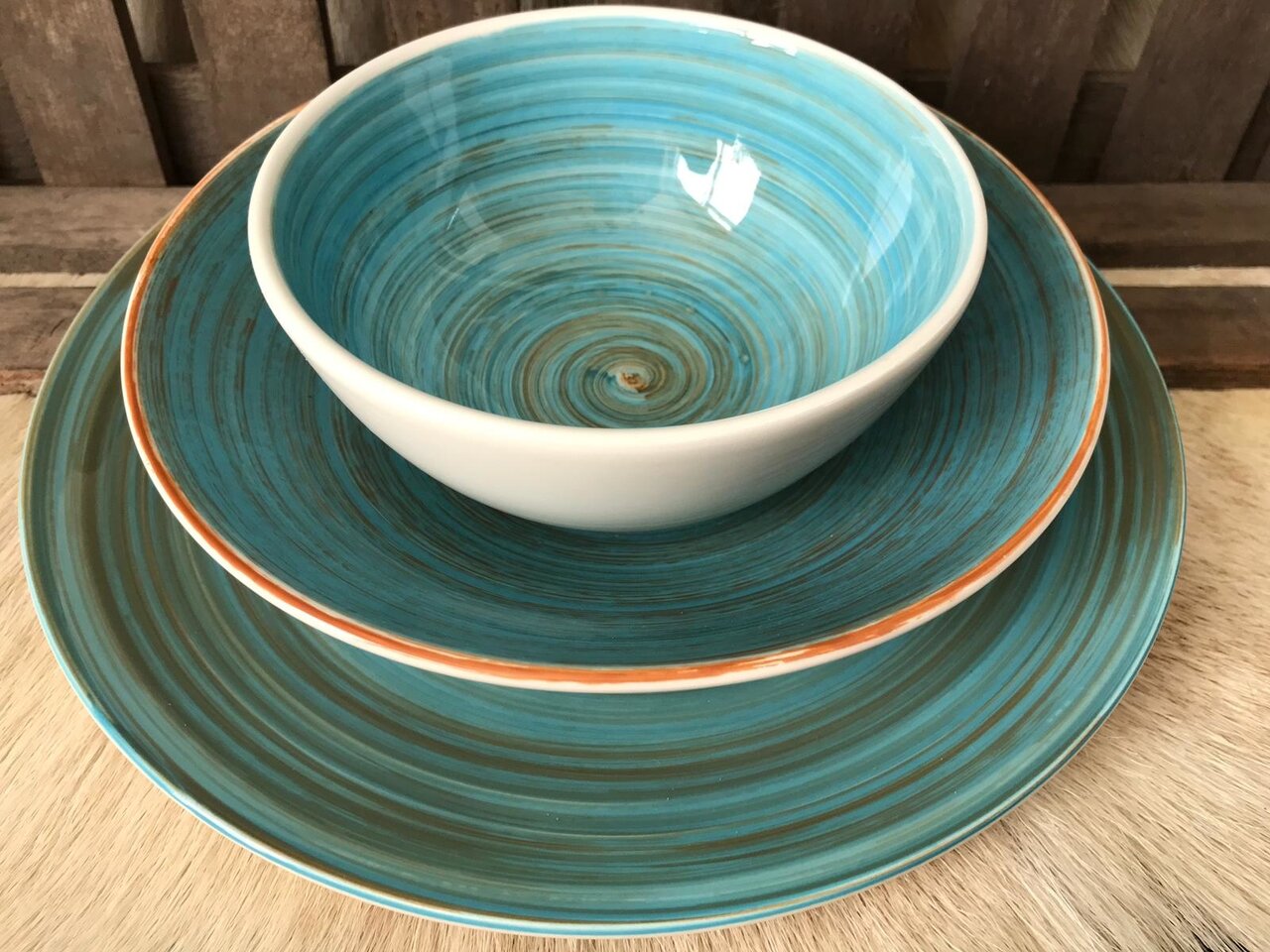 Serviesset 24-delig Turbolino blauw