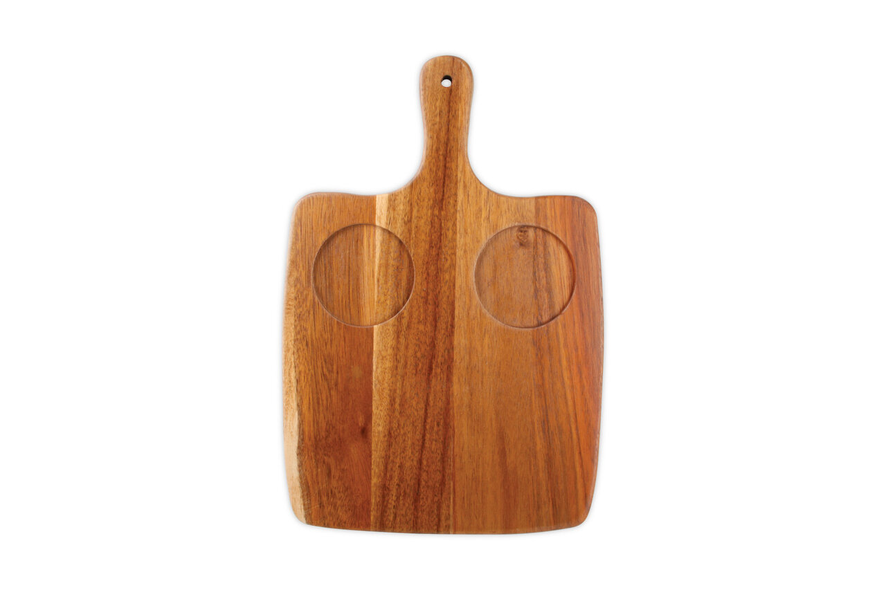 Aperoset serveerplank acacia 3 delig Portion