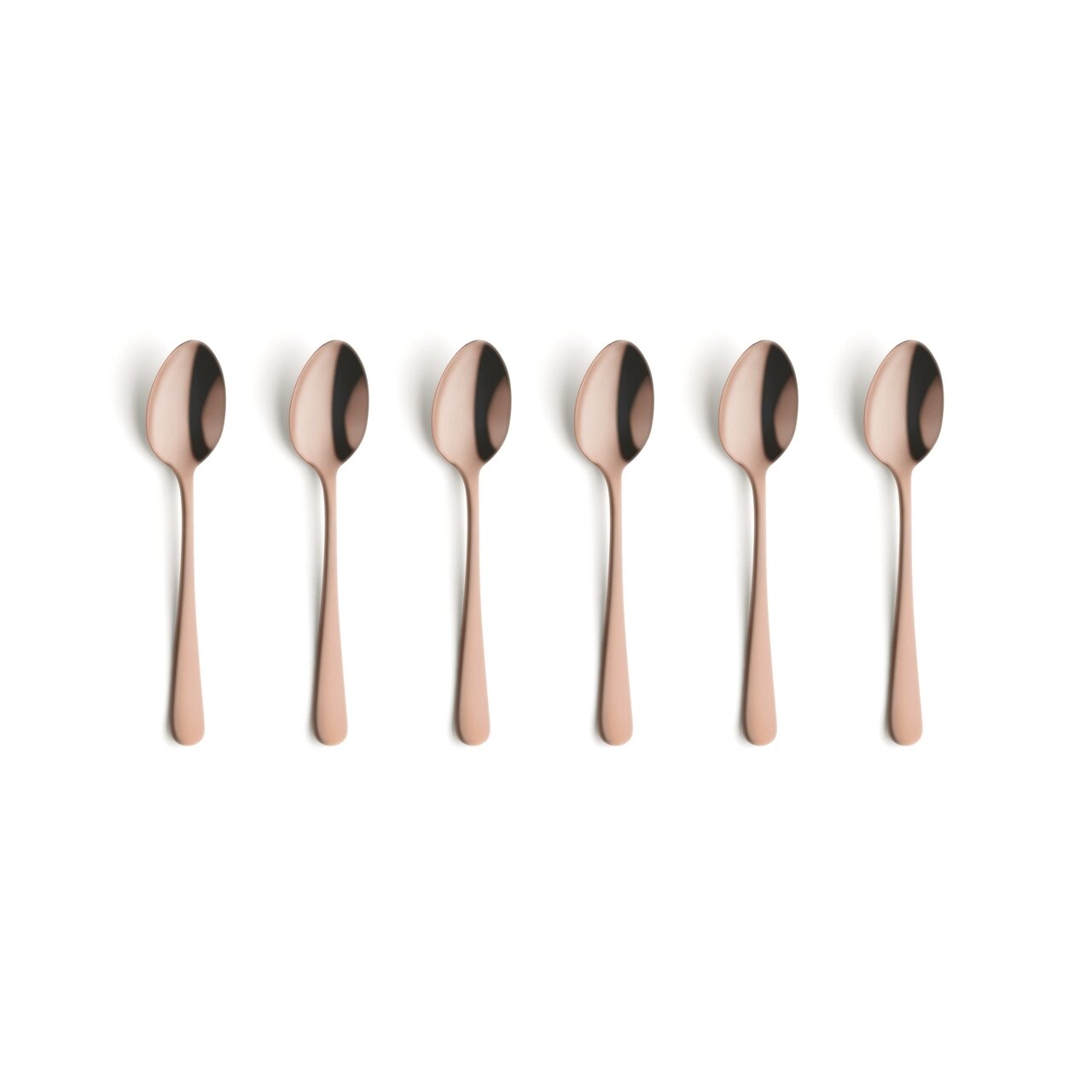 Koffielepels set van 6 Austin Vintage koper Amefa