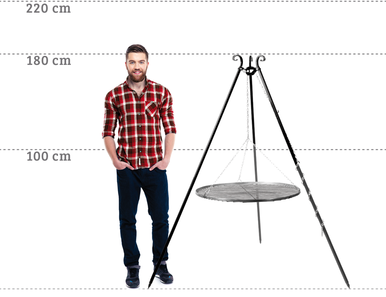 Driepoot 180 cm