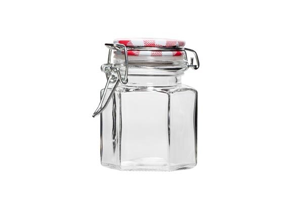 Weckpotje met clip 10cl set van 6