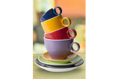 Cappuccinokop 23 cl rood Bart Maastricht Colour Cafe