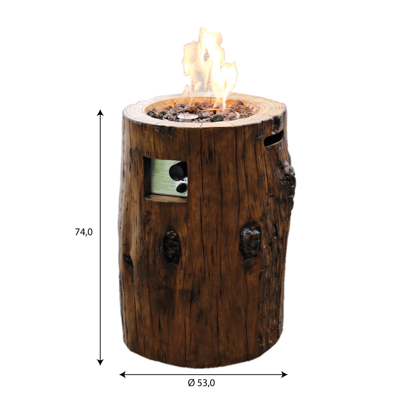 Elementi Tuinhaard Semeru Gashaard afmeting