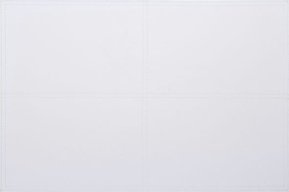 Placemat wit leder