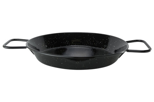 Paellapan 26 cm ge&euml;mailleerd staal