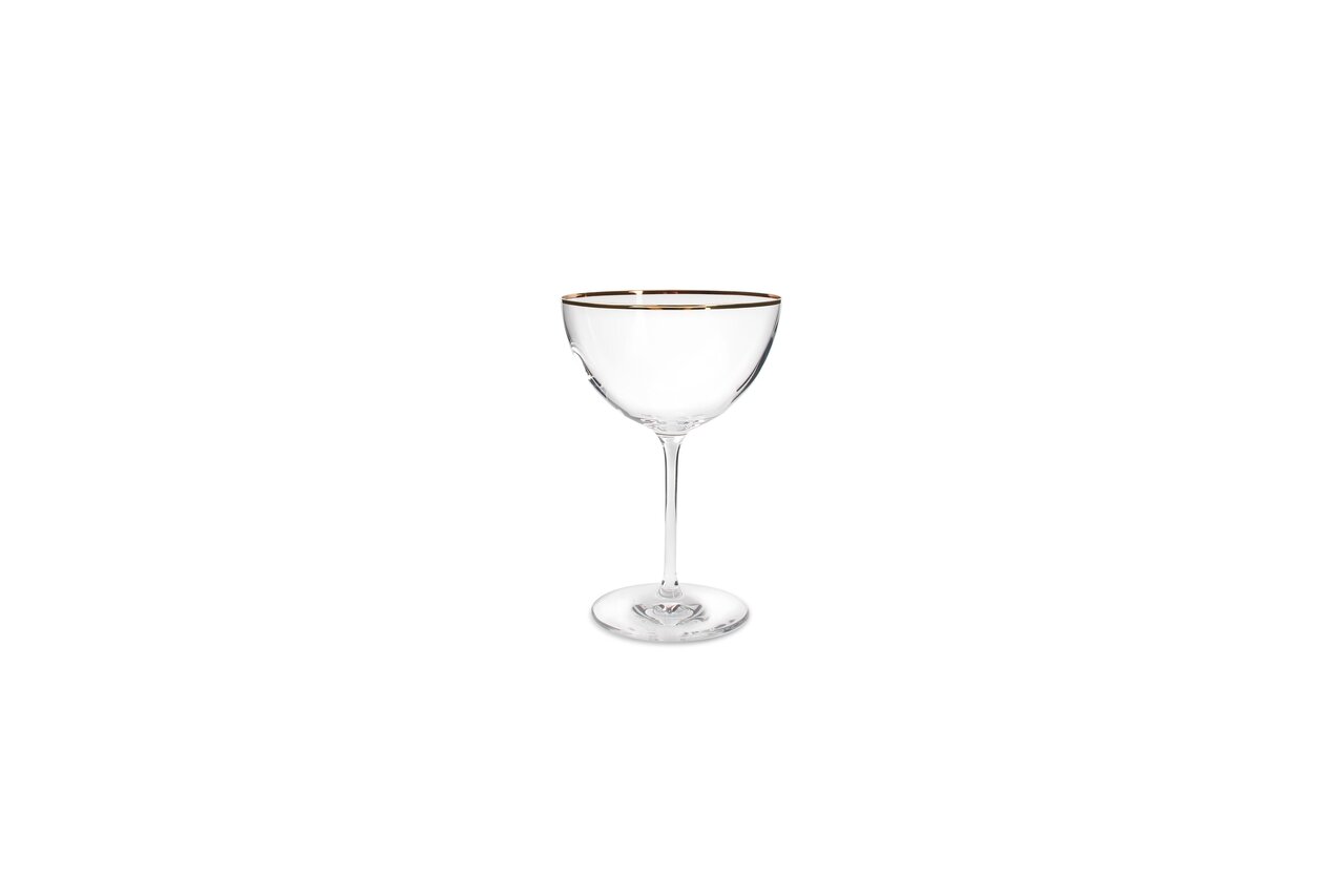 Champagne coupe 35 cl Elegance gouden rand