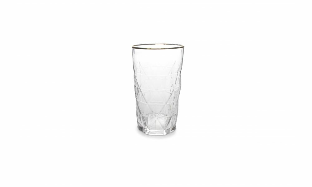 Glas 46 cl met gouden randje Florence