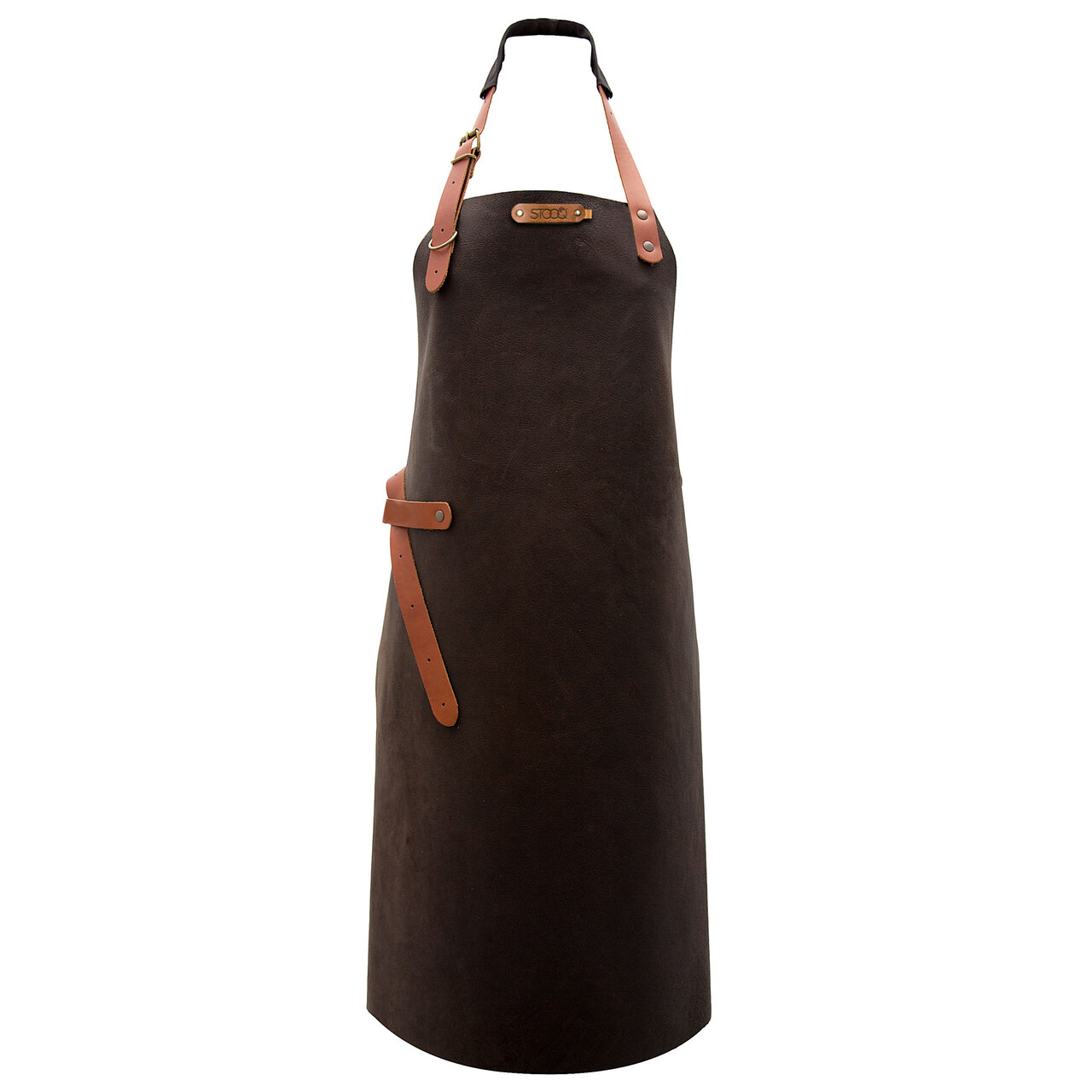 Leren schort STOOQ Maat XL