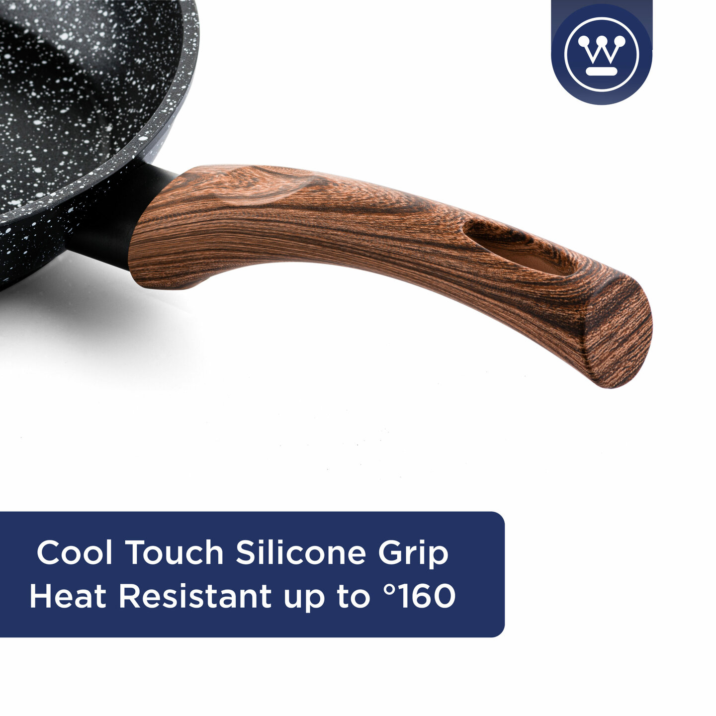 Koekenpan 20 cm Black Marble Wood Westinghouse