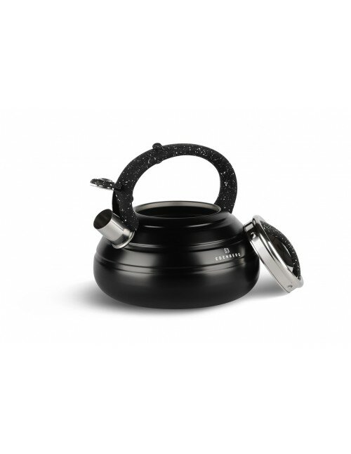 Fluitketel 3L Inductie Ed&euml;nb&euml;rg Black Line Speckles