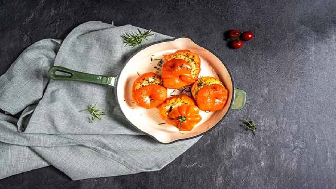 Grillpan 22cm Castard gietijzer glansgroen