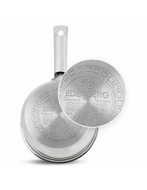 Steelpan RVS 16 cm Zilver Ed&euml;nb&euml;rg Classic Line