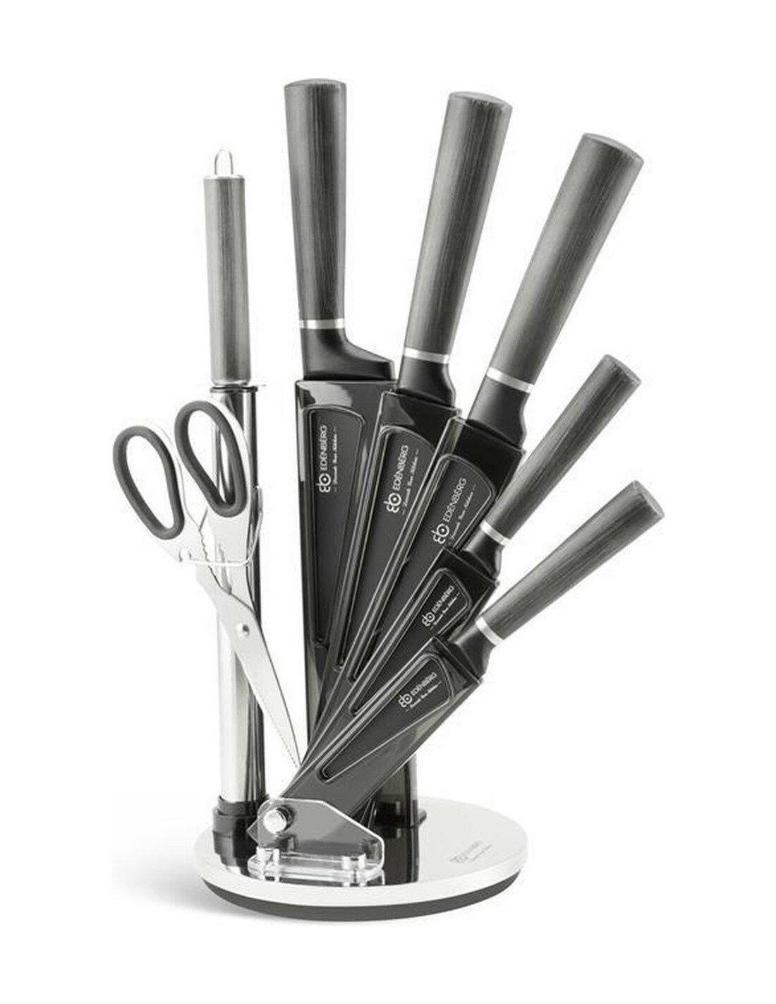 Messenset 8-Delig op roterende standaard Ed&euml;nb&euml;rg Gray Line