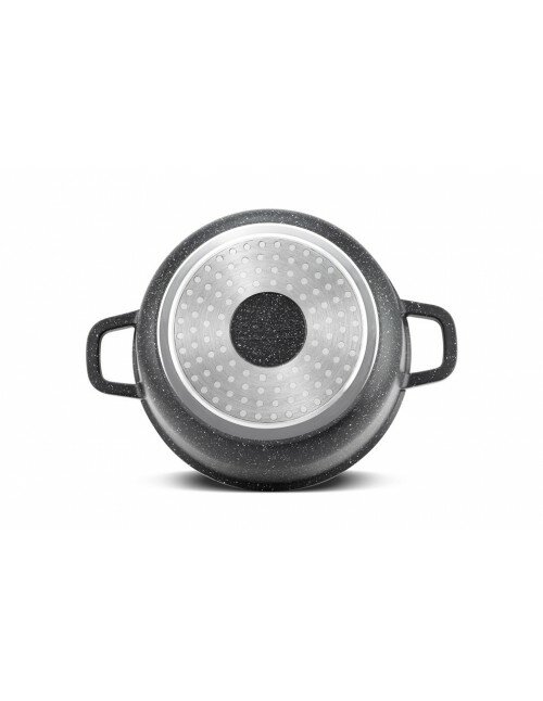 Kookpan Keramische Coating 24 cm Zwart-Zilver Ed&euml;nb&euml;rg Black Line