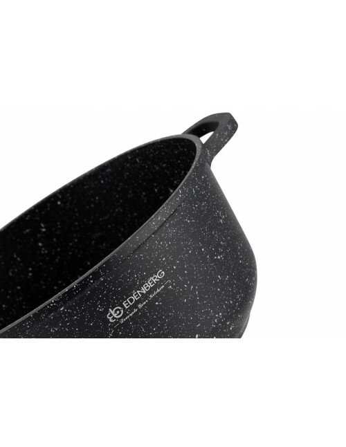 Kookpan Keramische Coating 24 cm Zwart-Zilver Ed&euml;nb&euml;rg Black Line