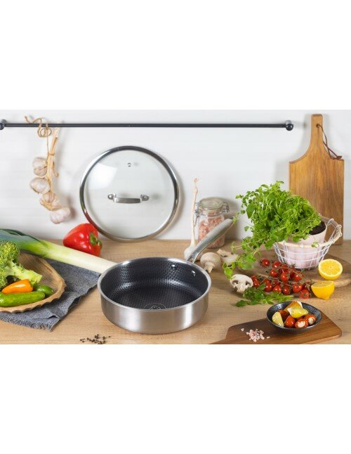 Hapjespan Keramische Coating 24 cm Zilver Ed&euml;nb&euml;rg Exclusive Line