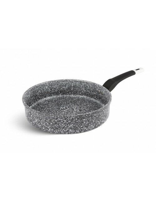 Hapjespan Keramische Coating 26 cm Grijs-Zwart-Wit Ed&euml;nb&euml;rg Stonetec Line