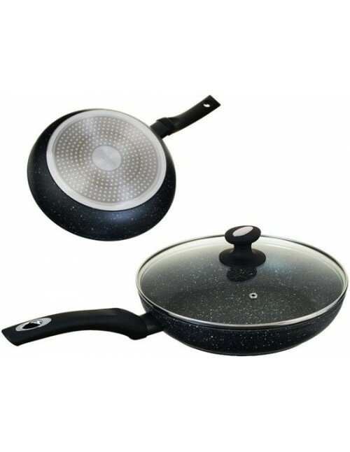 Hapjespan Keramische Coating 24 cm Black Ed&euml;nb&euml;rg Stonetec Line