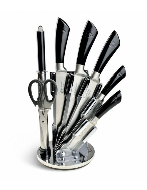 Messenset met Luxe Messenhouder 8-Delig Black Line Ed&euml;nb&euml;rg