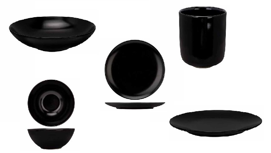Serviesset 20-delig Venus Black