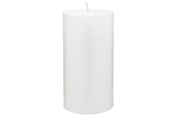 Stompkaars Rustic Metallic Wit 13 cm