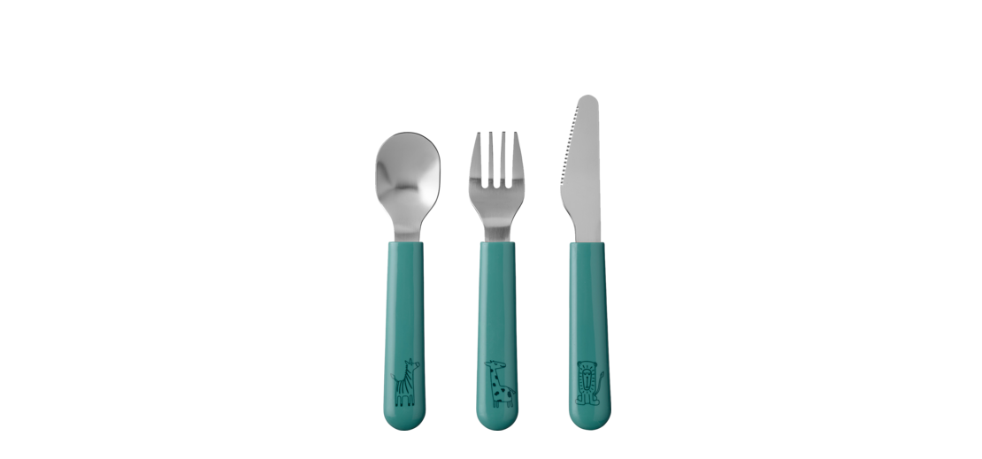 Bestekset 3-delig Turquoise Mepal Mio