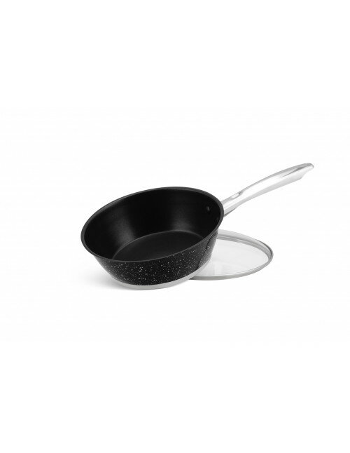 Pannenset Luxe 12-Delig RVS Sandwichbodem Black Line Ed&euml;nb&euml;rg
