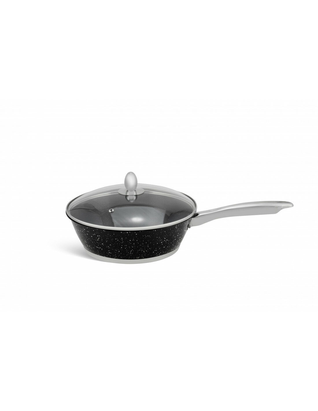 Pannenset Luxe 12-Delig RVS Sandwichbodem Black Line Ed&euml;nb&euml;rg