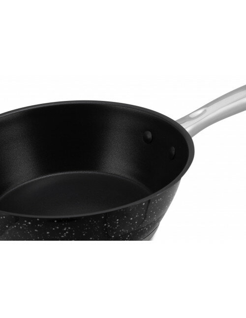 Pannenset Luxe 12-Delig RVS Sandwichbodem Black Line Ed&euml;nb&euml;rg