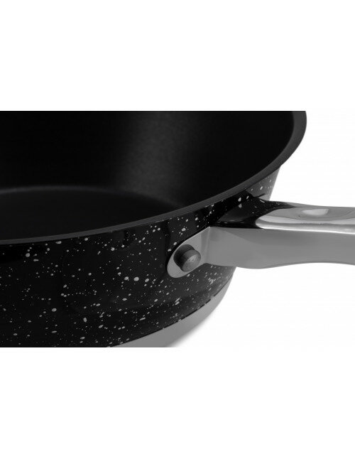 Pannenset Luxe 12-Delig RVS Sandwichbodem Black Line Ed&euml;nb&euml;rg