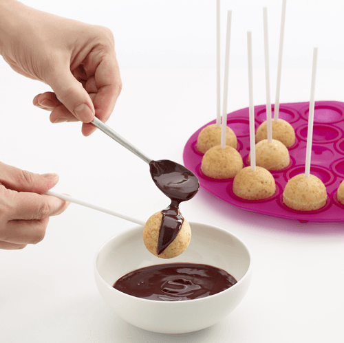 Bakvorm voor 18 Cake Pops Silicone L&eacute;ku&eacute;
