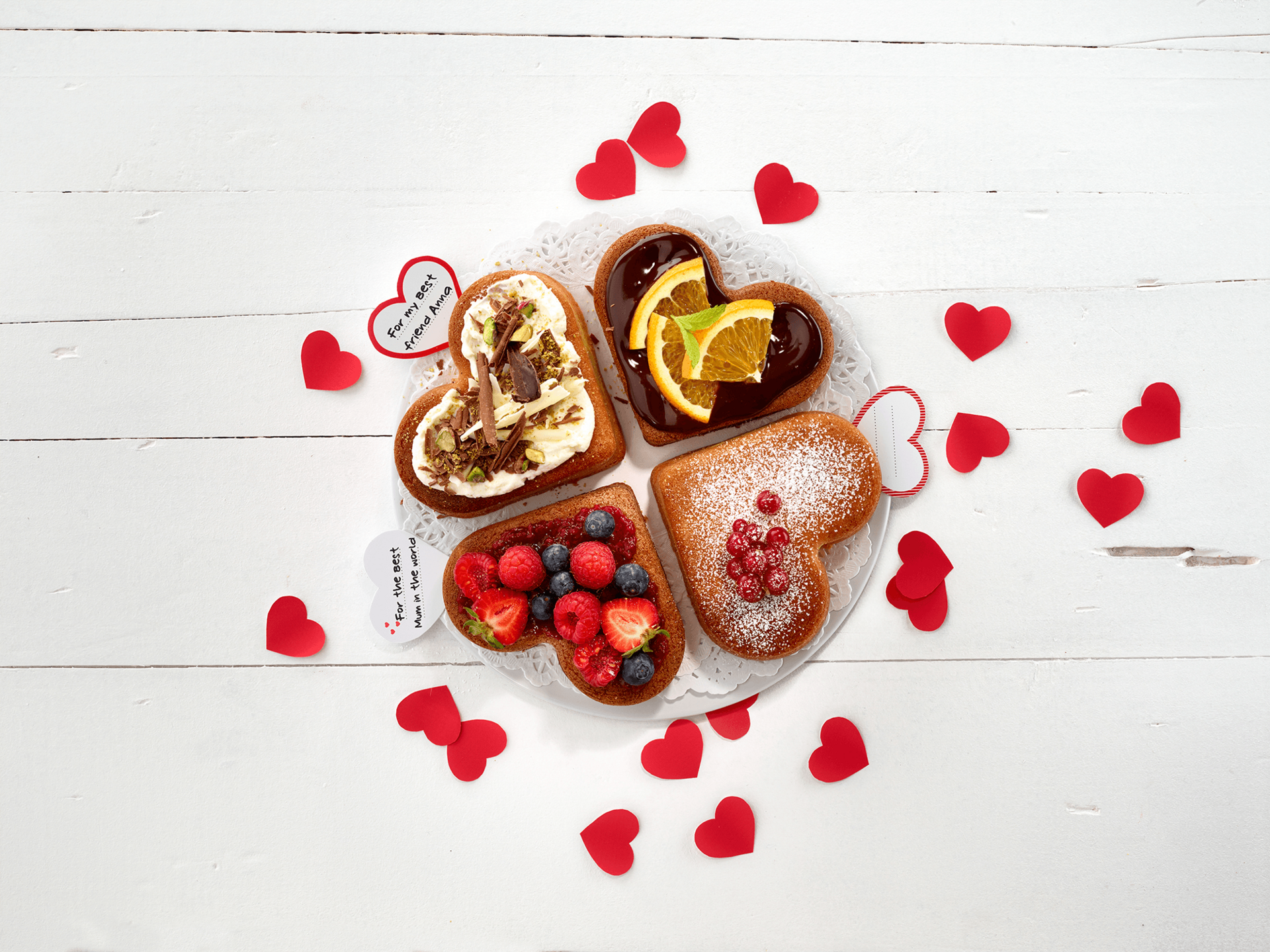 Bakvorm voor 4 Hartjes Silicone L&eacute;ku&eacute;