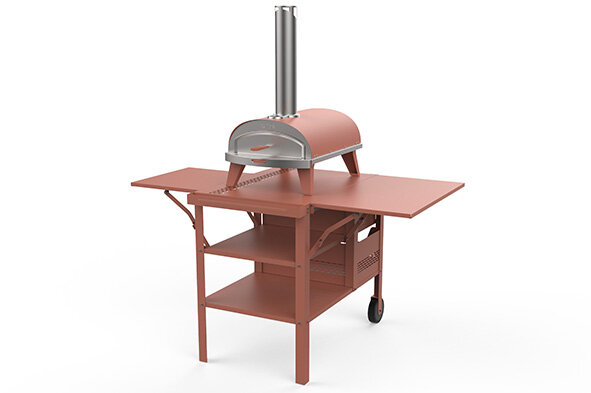 Bijzettafel terracotta Fredda 125 cm breed ZiiPa