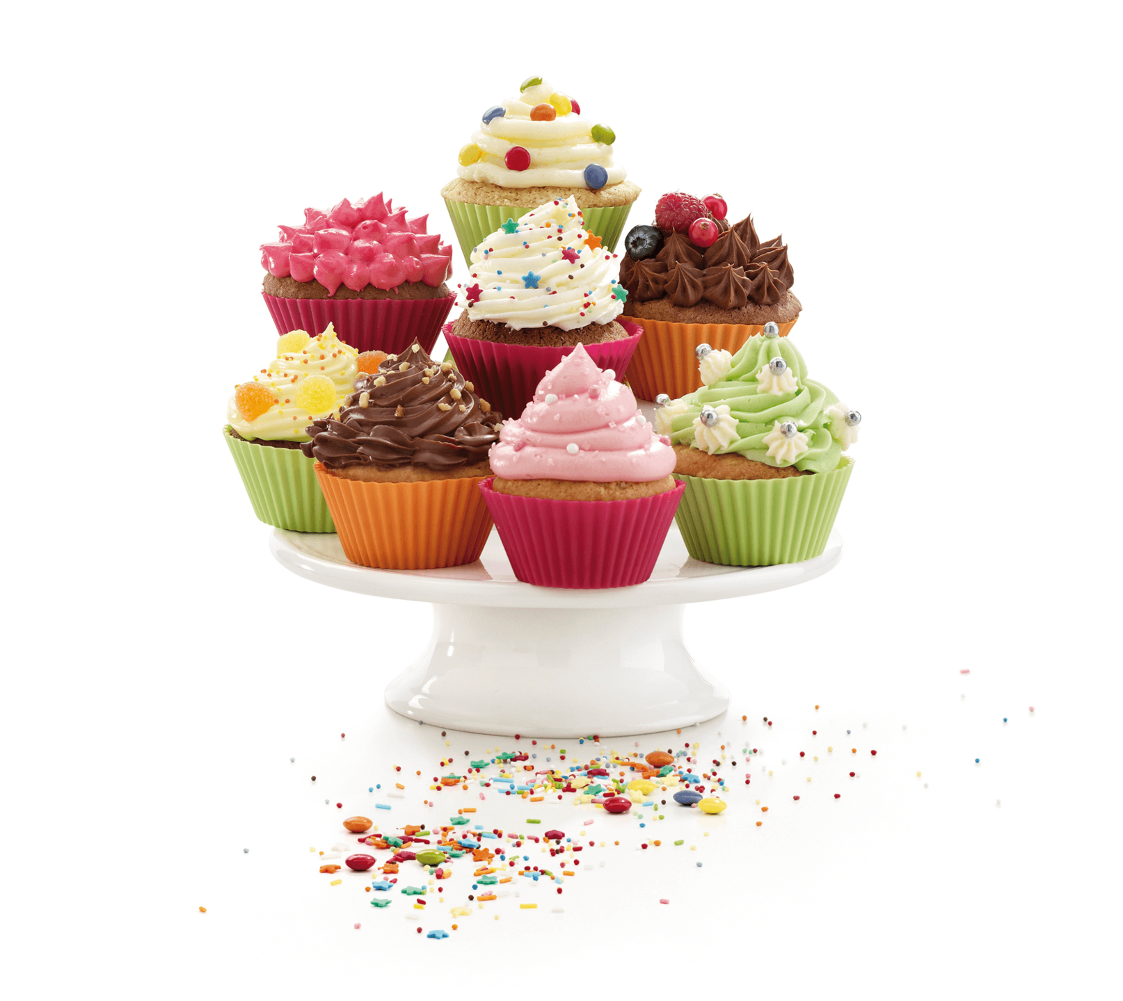 Muffinvormen set van 6 stuks Silicone L&eacute;ku&eacute;