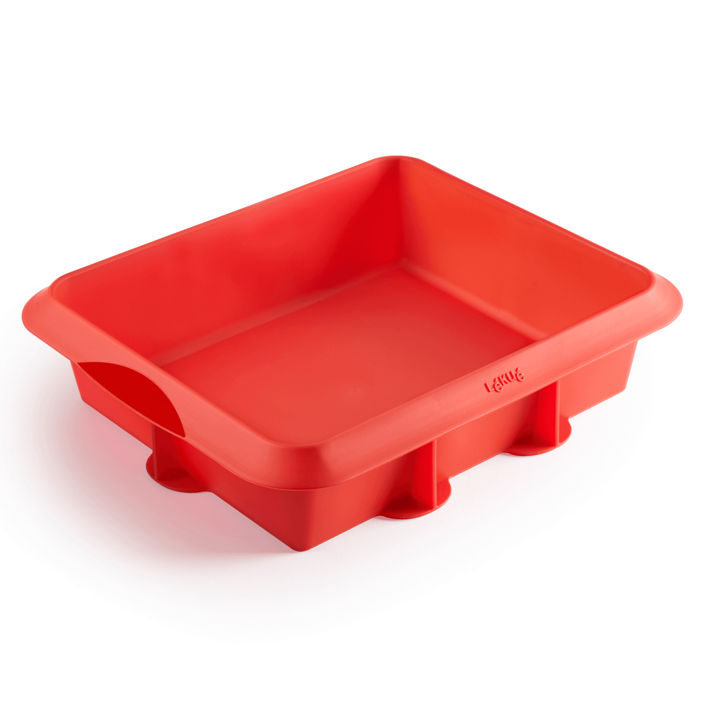 Taartvorm Vierkant Silicone Rood L&eacute;ku&eacute;