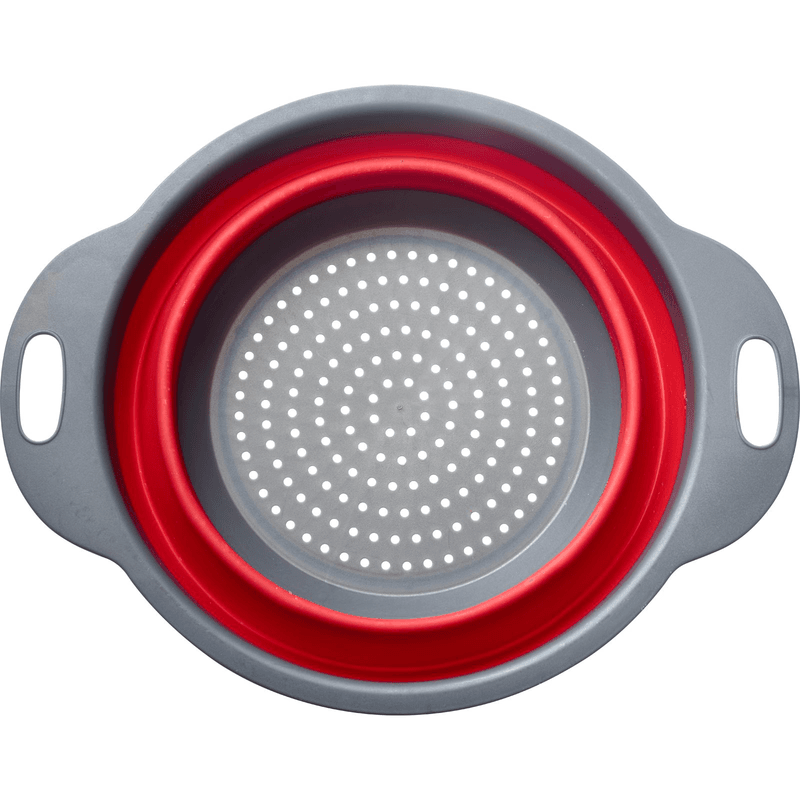 Vouwbaar vergiet rood-grijs 22 cm