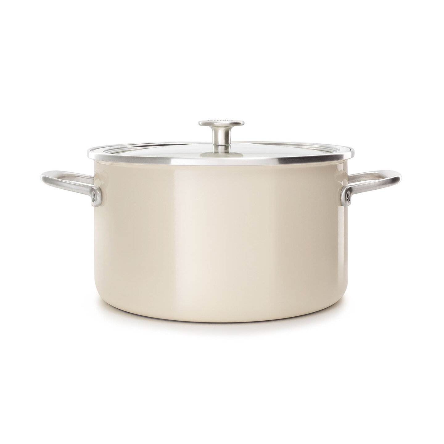 Kookpan 24cm Steel Core Enamel Almond Cream KitchenAid