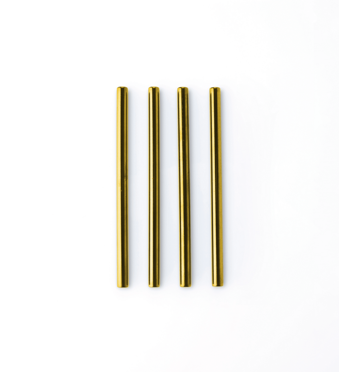 Cocktailrietjes 17.5cm RVS Goud set van 4