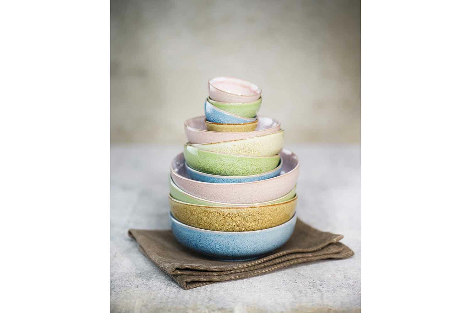 Schaaltje 15,5 cm blauw Sparkling