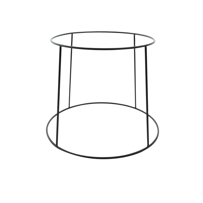 Stand voor zeevruchtenschotel metaal zwart