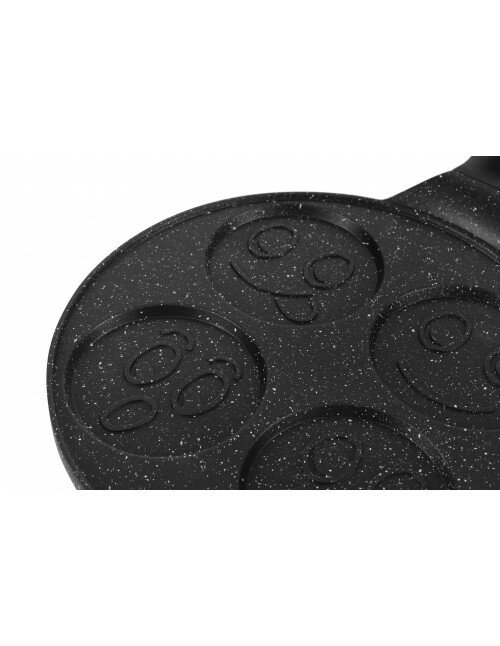Pannenkoekenpan Keramische Coating 26 cm 4 Kops Smiley Ed&euml;nb&euml;rg Stonetec Line