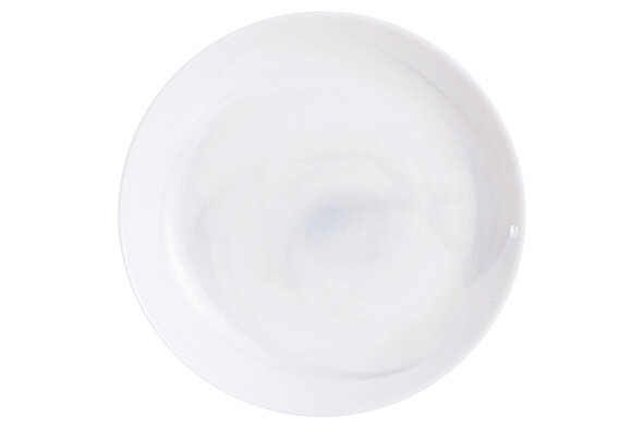Diep bordje 20 cm Diwali marmer wit 