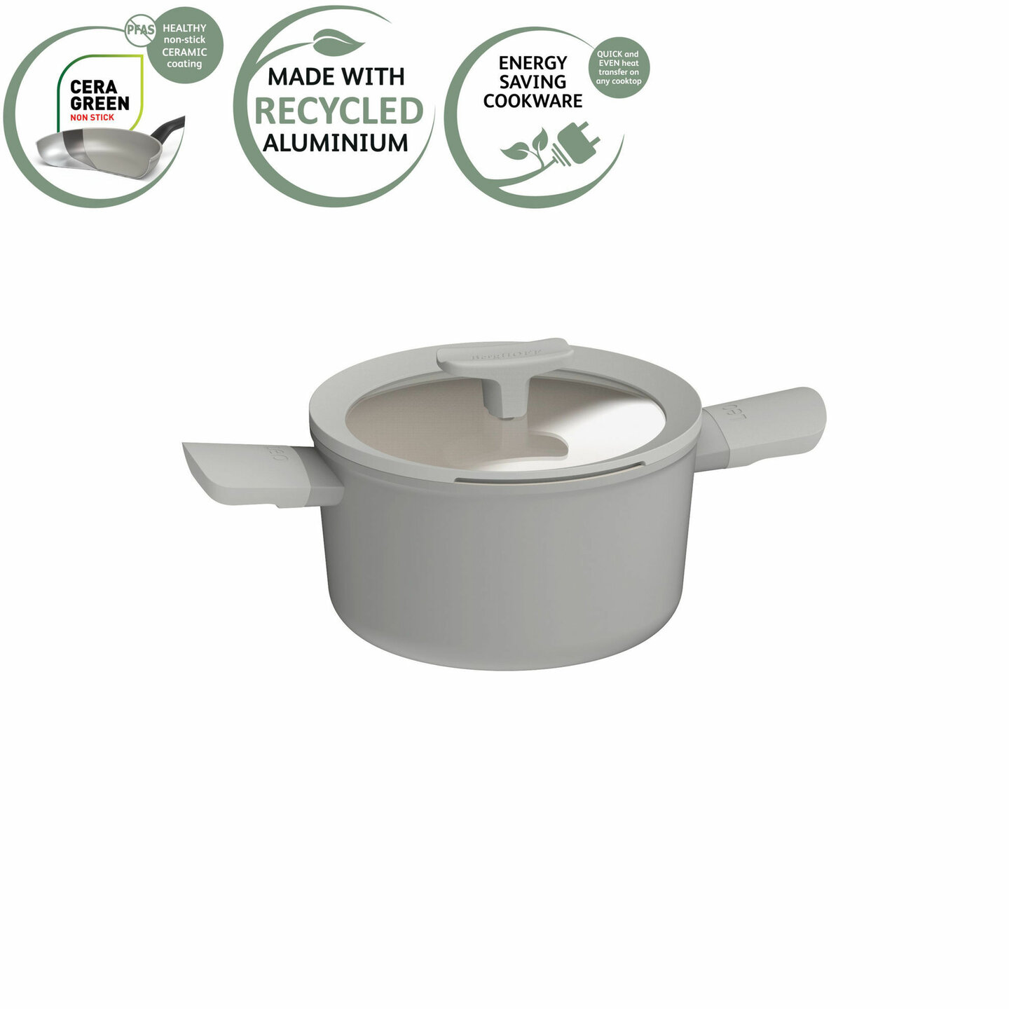 Kookpan met Deksel 20 cm Balance Moonmist LEO RECYCLED Downdraft