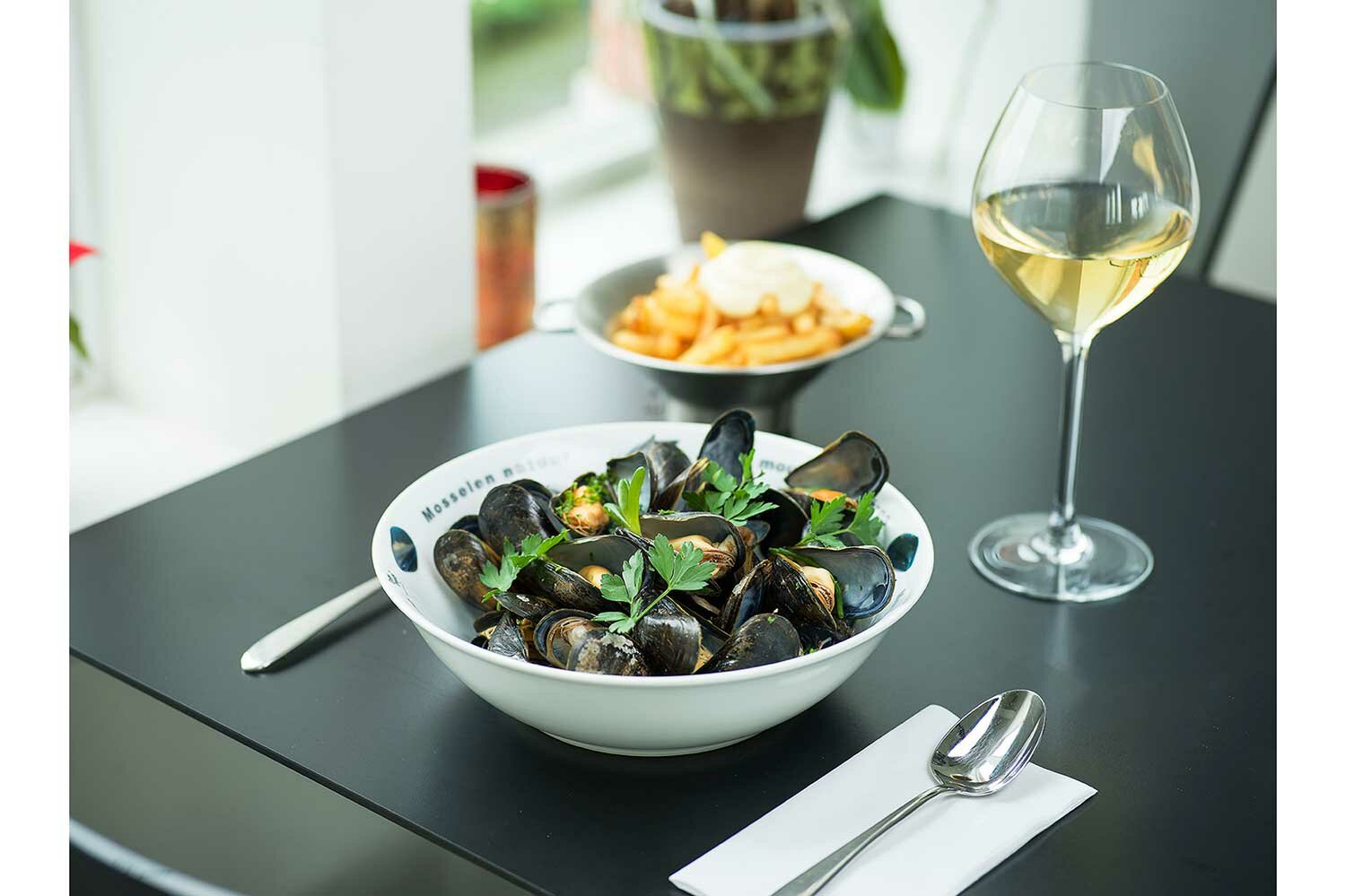 Mosselbord Deco 23 x 6 cm