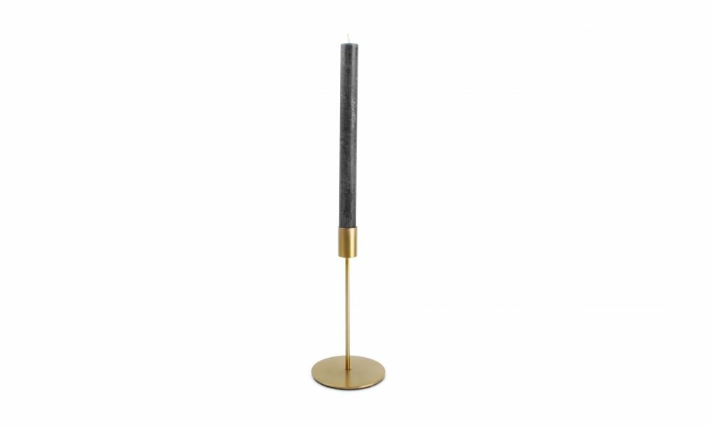 Kandelaar 10 x 20 cm Metaal Goud Pillar